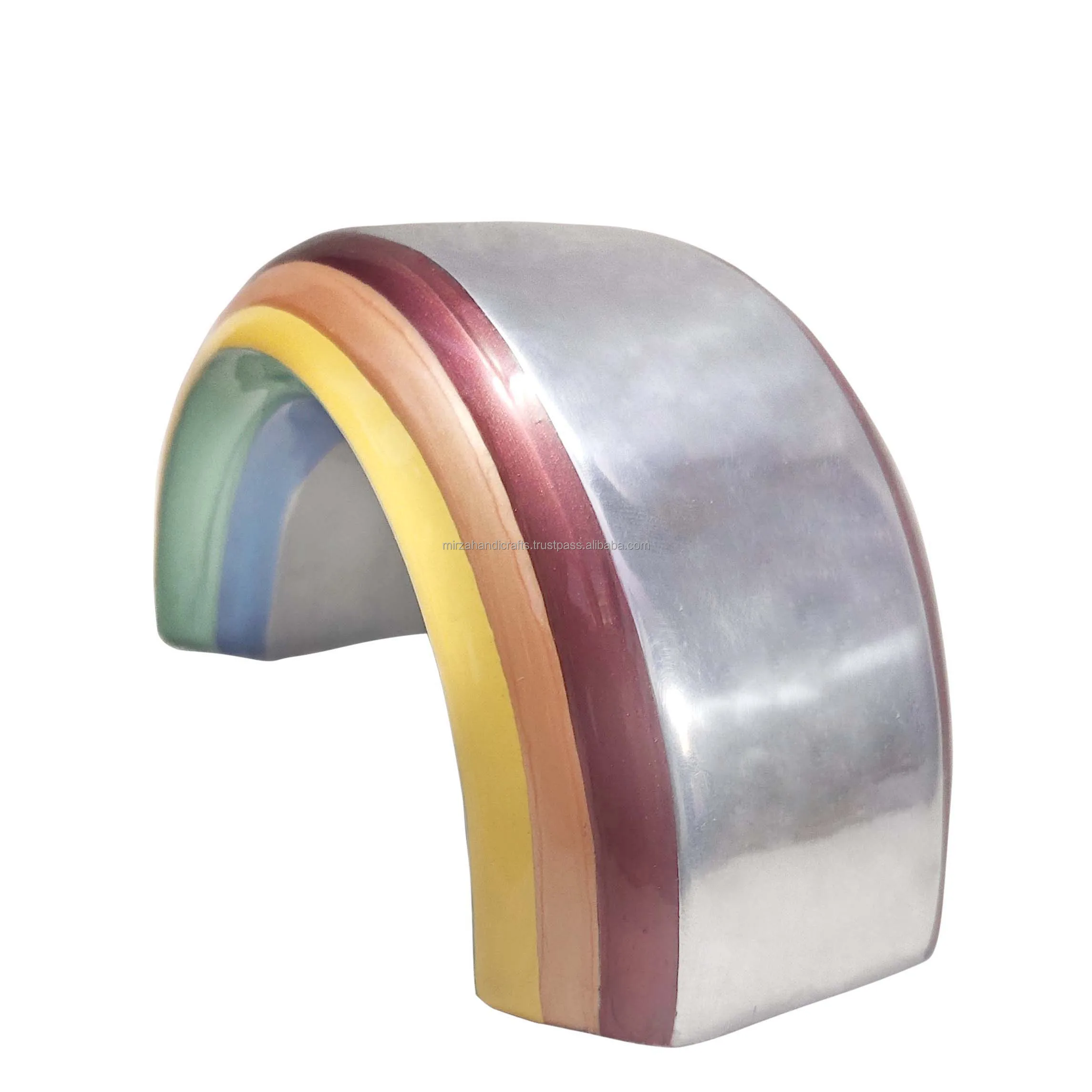 Adult Funeral Memorial Rainbow Cremation Urns for Human Ashes Brass Handcrafted Urn