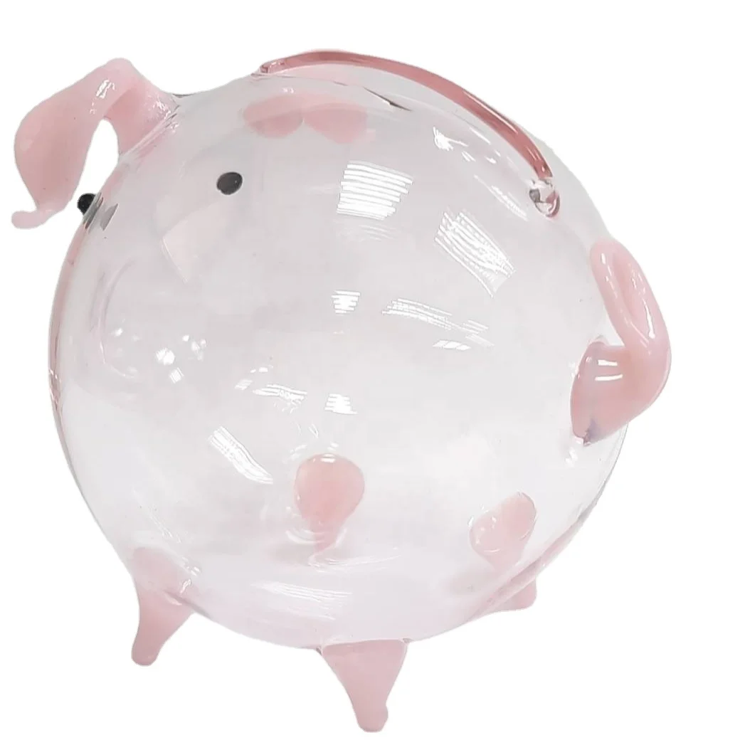 Hand Blown Animal Figurines Murano Glass Custom Piggy Bank
