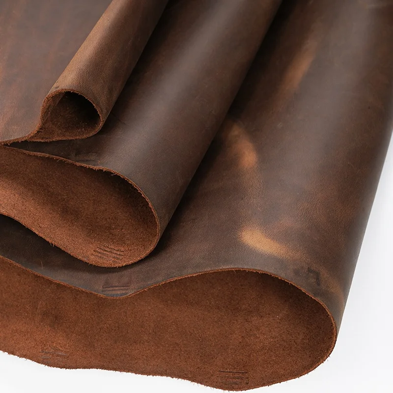 Top Grain Cow Hides Cattle Real Leather Material Full Grain Crazy Horse Leather Cowhide Genuine Leather cowhide
