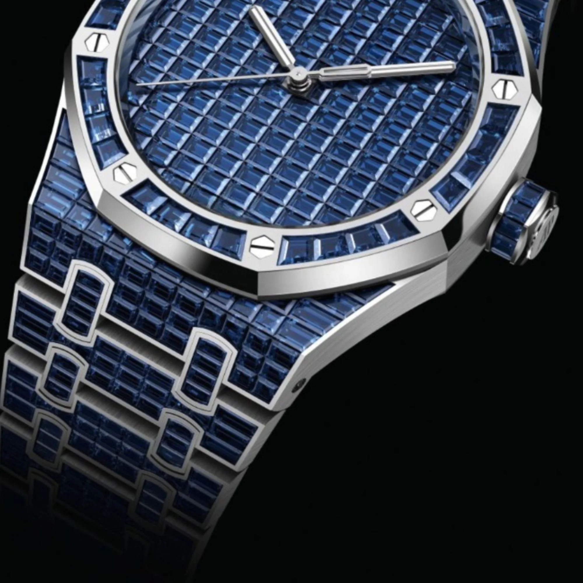 Best Selling Unisex Iced out Moissanite Watch Auto Date Feature High Quality Colorless Diamond Watch at Wholesale Price