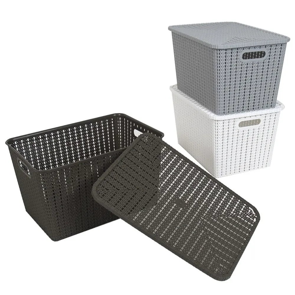 Eco-friendly Rattan Storage Container Household Storage Basket customized Color High Quality Vietnam Manufacturer