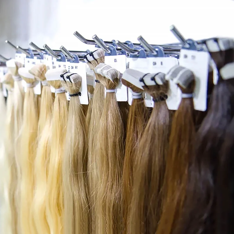 Stainless Rotating rack belt display stand hair extension holder for Hair Salon