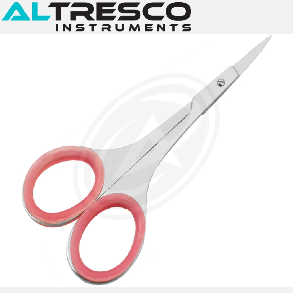 Long handle Toe Nail scissors (Stainless Steel) Angled Blades