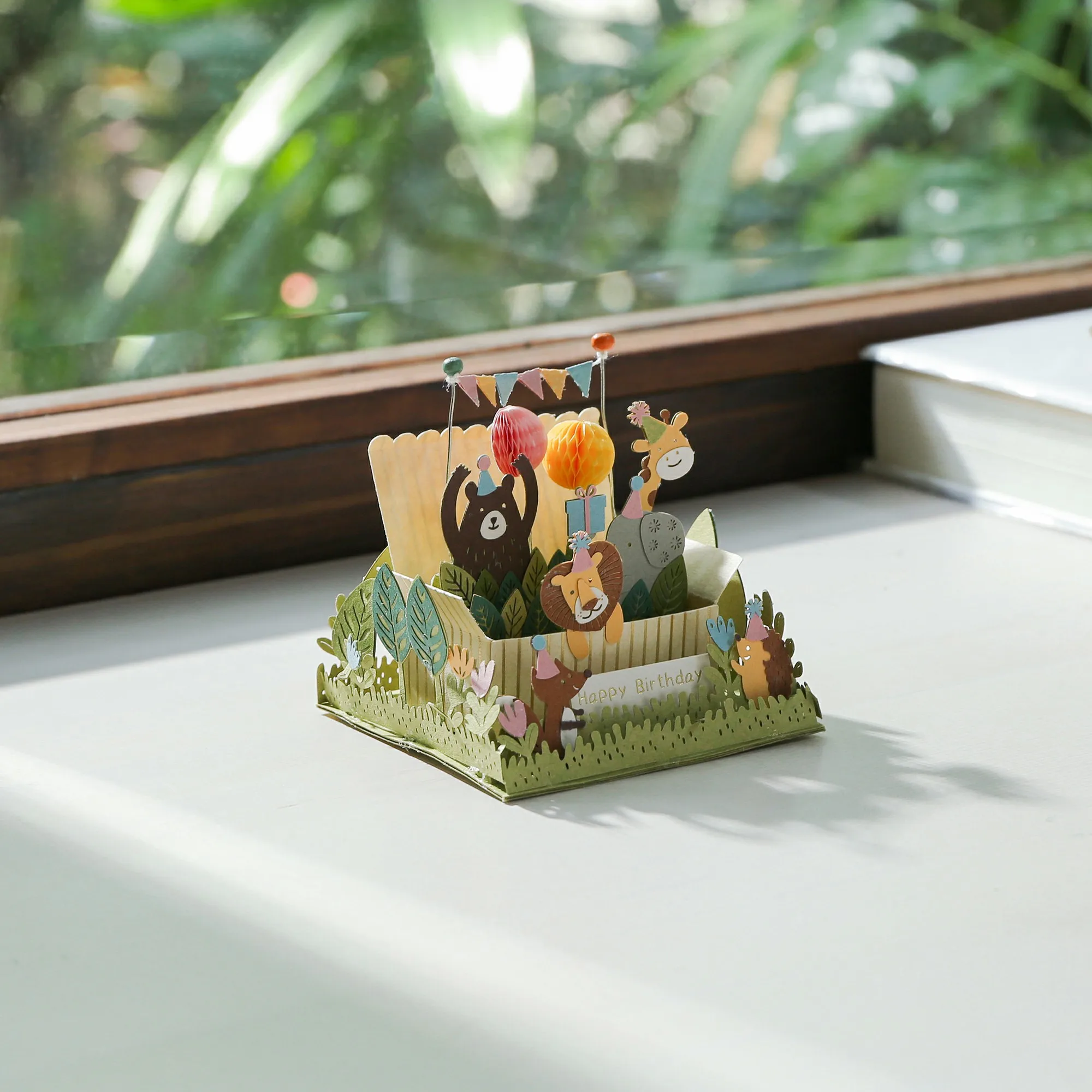 [4R] Handmade Animal Birthday Decoration Party DIY Miniature Paper Kit