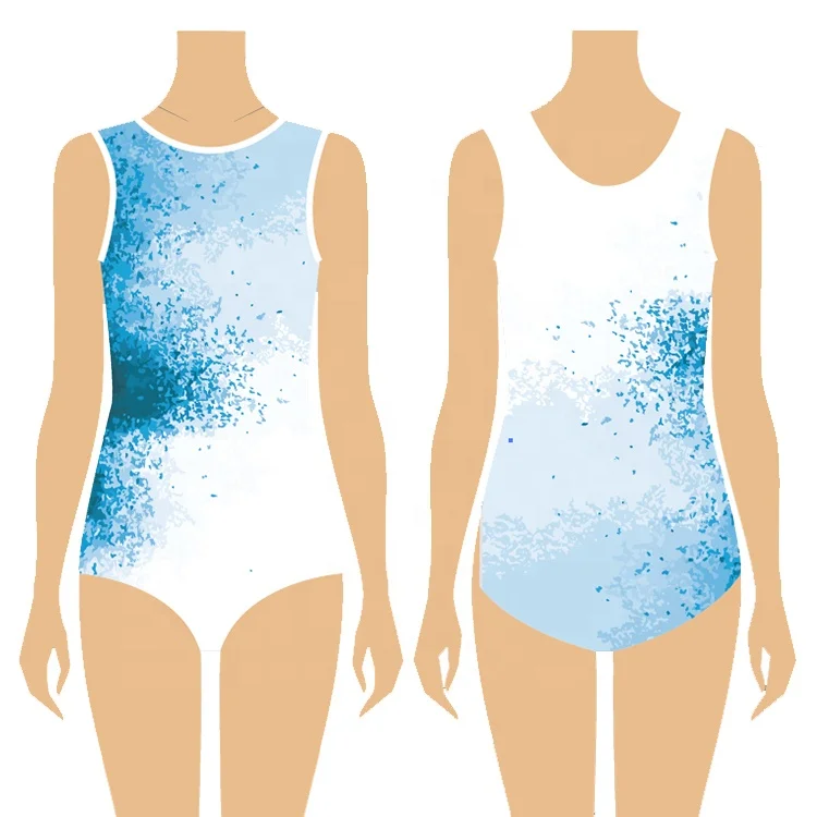 OEM Sportswear Type Supply Service Training Dancewear Adult Women Dancing suit Orange Mesh Gymnastic Leotard