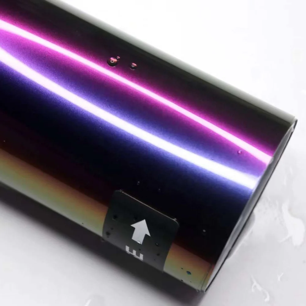 Customization Premium Ultra Glossy Spectral Violet PET Backing Film Car Vinyl Wrap Chameleon Purple