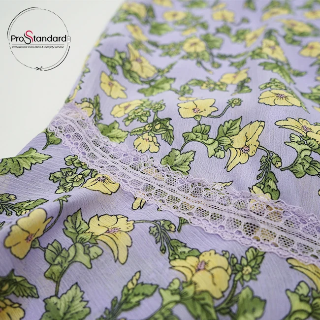 Women Floral Print Chiffon Midi Skirt Asymmetrical Mermaid Skirts With Calf Length