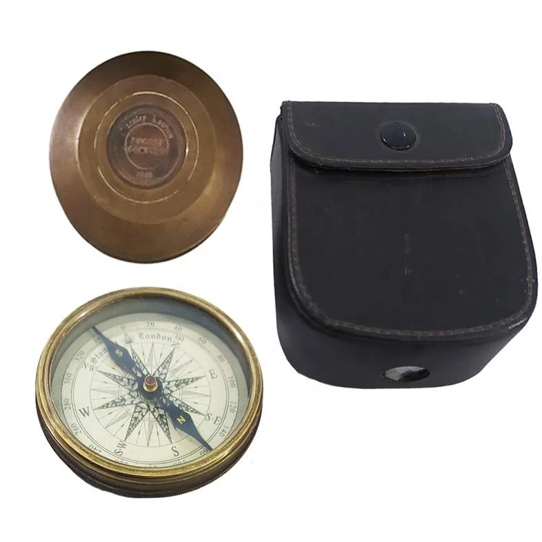 Survey Compass Nautical Compass, Marine Compass, Nautical Compass, Sundial Compass,, Compass in Leather or Wooden Box Your Logo