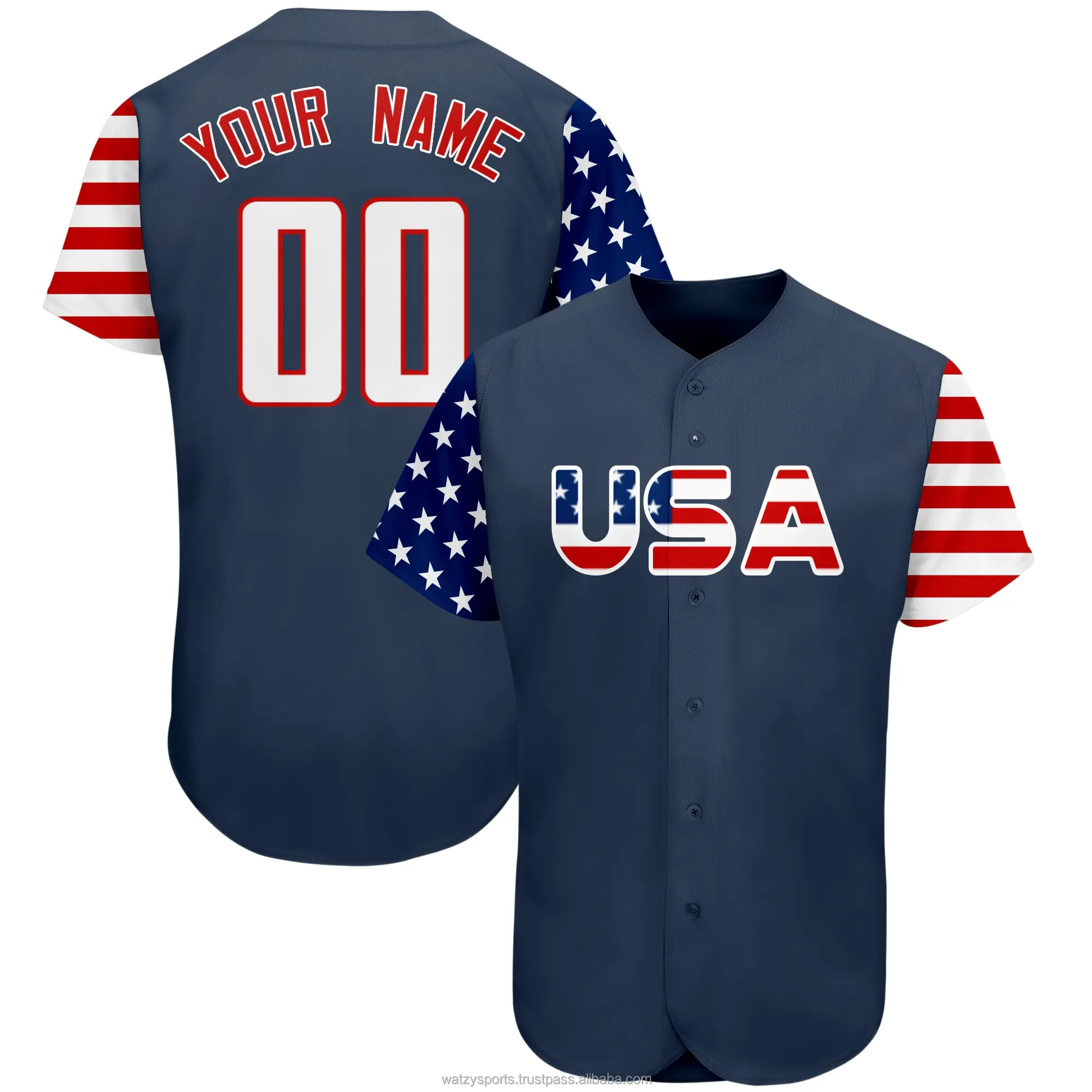 Custom Sublimation Breathable Men Team Baseball Jersey Shirt Wholesale Polyester Baseball Wear Clothes Softball Uniform Shirts