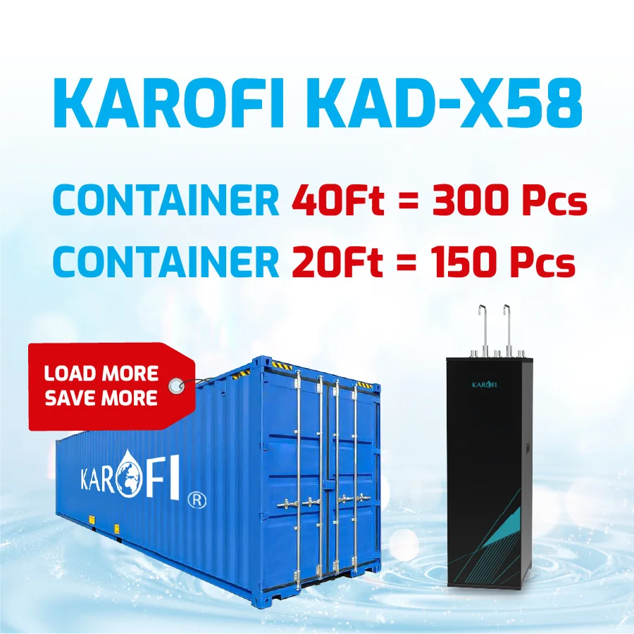 KAROFI KAD-X58 Freestanding Water Filter Machine 11-Stage Reverse Osmosis System Hot Cold Ambient Water Dispenser