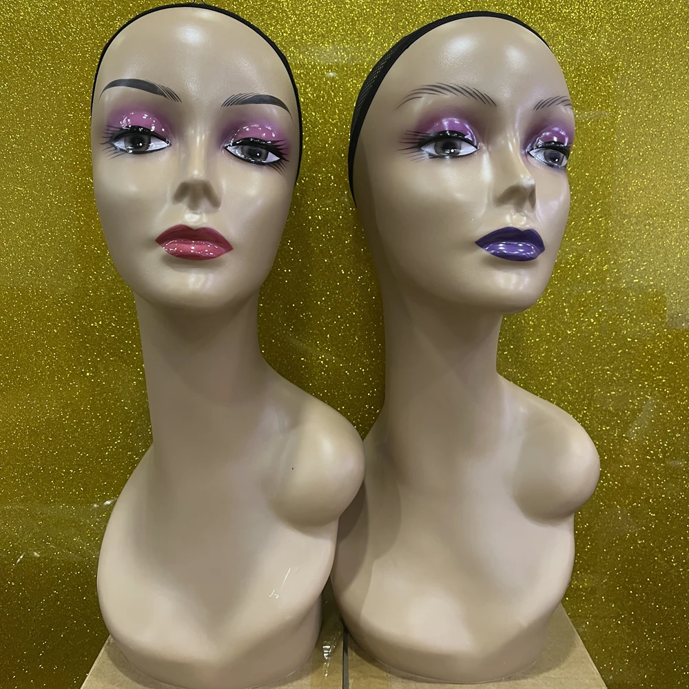 Training Mannequin Head, Head Display Styling Mannequin Manikin Wig head Stands