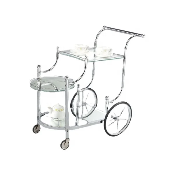 Modern design Bar Cart with Mirrored Glass