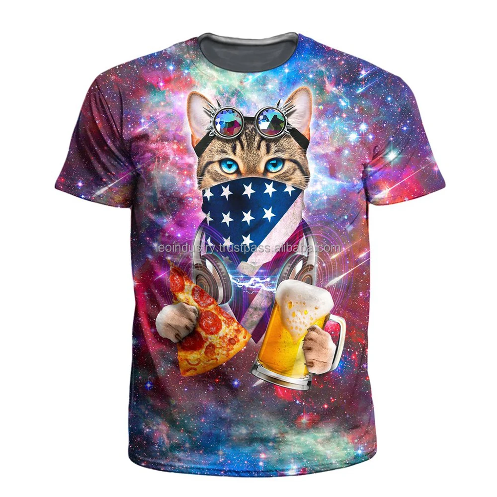 Белая футболка с сублимационной печатью | Футболка сублимационным мишкой Тедди/футболка отбеливанием