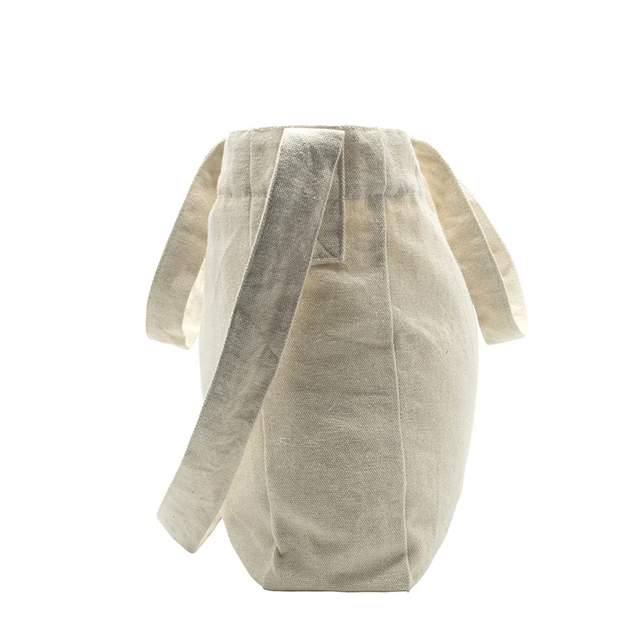 350 GSM Heavy Duty Large Size Tote Shoppers Bag Cotton Canvas Promotional Packaging Printed with Custom Logo