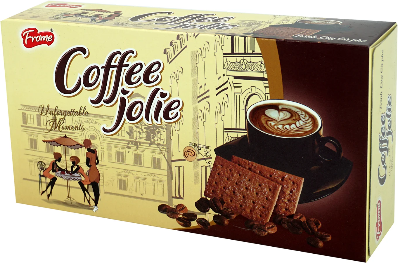 Hot New Crispy Cracker Premium Quality - Coffee Flavour - Packing in Paper Box - Tasty Delicious