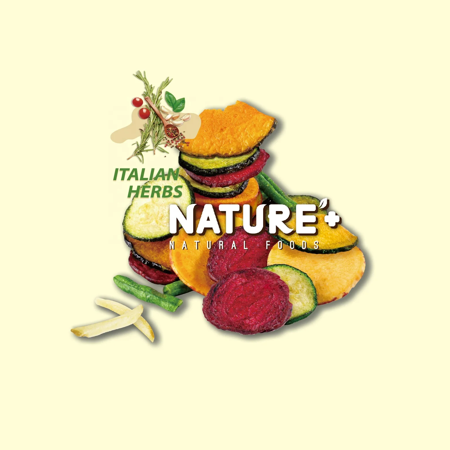 Vegetable Chips Italian Herbs No Added Sugar Good Source of Fiber Professional Snack Manufacturer Fried Chips