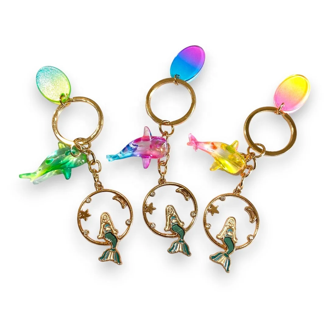 Business Office Gift Idea Tradeshow Giveaways Multi Colored Keychain Souvenir Items for Parks