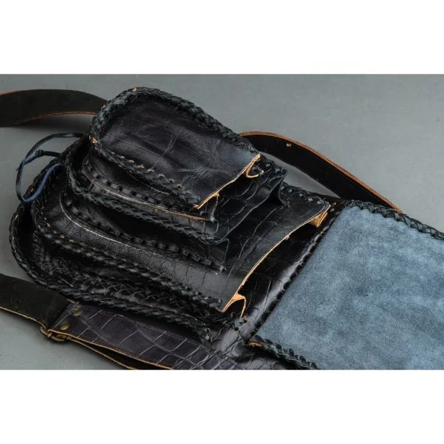 LW NEW style Waist Bags Unisex Leather Biker Bag Motorcycle Belts Hip Pocket Bum Bags