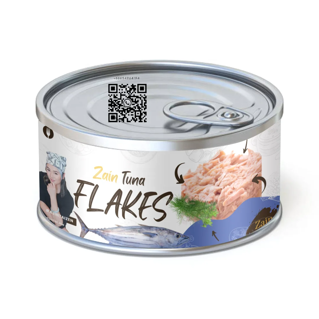 Zain Ajintai ZEN Chunk Canned Tuna Thailand wholesale high quality  Sardine Mackerel in Brine in Vegetable oil inTomato Sauce