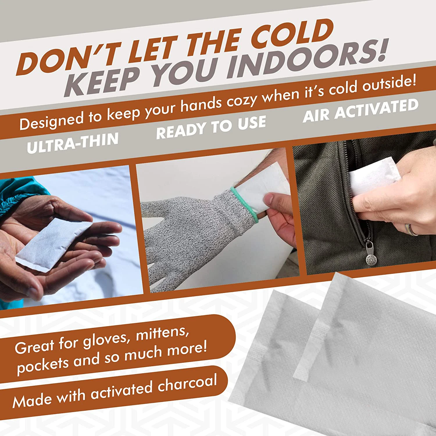 Disposable Heating Pads Warmer Pack Air Activated Heat Patch Portable Hand Warmers