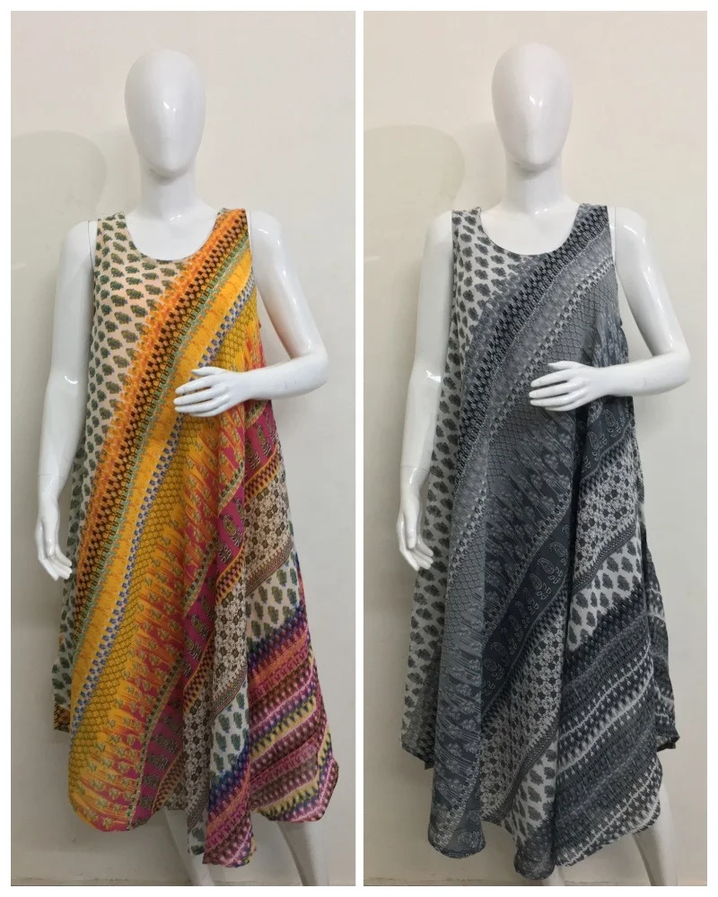 Exclusive Summer Dress New Umbrella Cut Maxi with Stretchable Lining Beautiful Printed Beach Calf Length Dress Plus Size Women