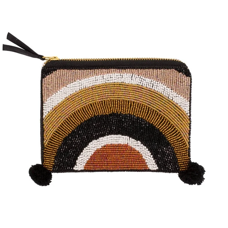 New latest Custom beaded Clutch for women Handmade High Standard Zipper Clutch