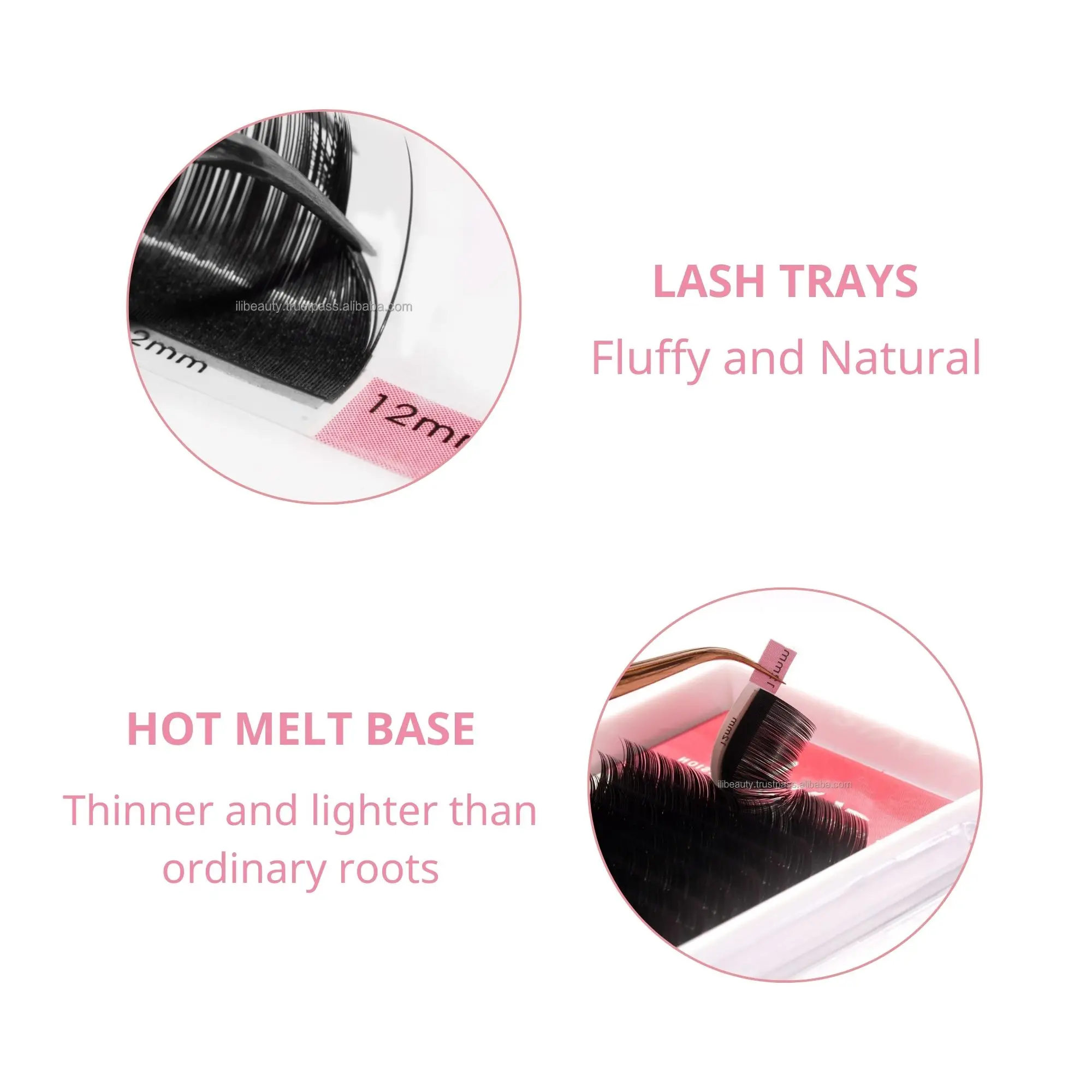 Customized Logo 0.05mm Korean PBT FIBERS Soft Silk Volume Dark Matte Faux Mink Eyelashes Classic Lashes Eyelash Manufacturing