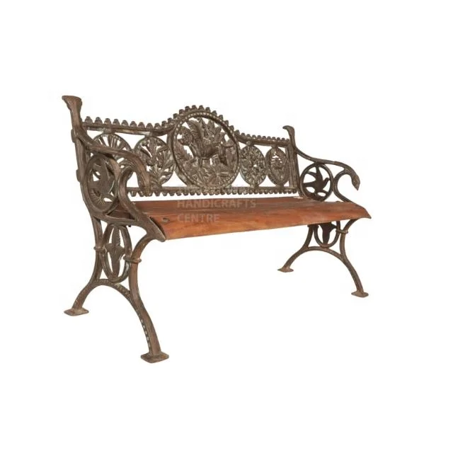 Antique Classical Hot Selling Traditional Furniture Bench Manufacture Best Quality Antique Patio Outdoor Garden Cast Iron Bench