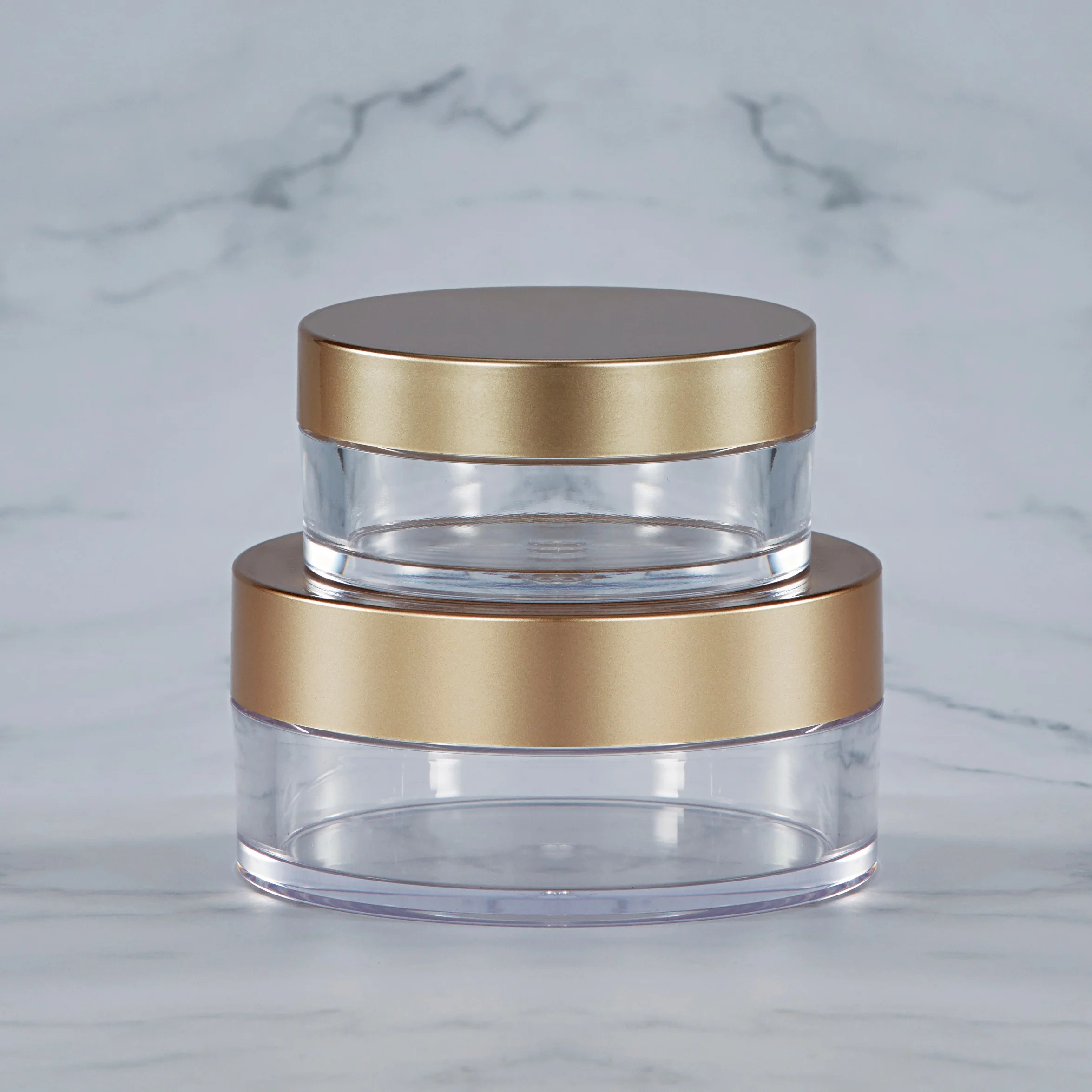 40 мл Рассыпчатая Порошковая банка с просеивающими круглыми банками SAN PET косметическая упаковка для ухода за кожей 40 мл, контейнеры для рассыпчатых порошковых банок (INH40)