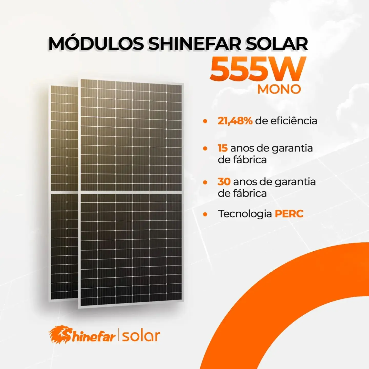 INMETRO Certificate 555W Mono Perc Solar Panel for Brazil Market