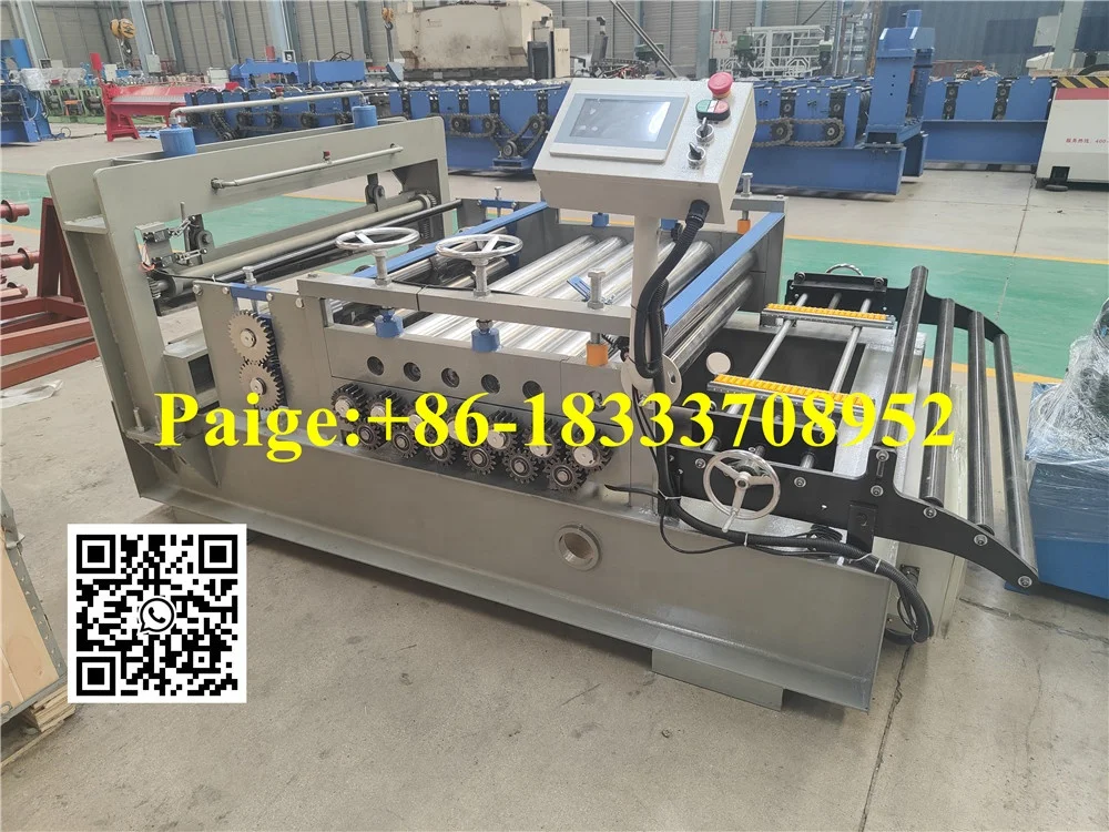 0.3-1mm, 2mm 3mm high efficiency steel coils cross slitting line / cutting to length slitter machine