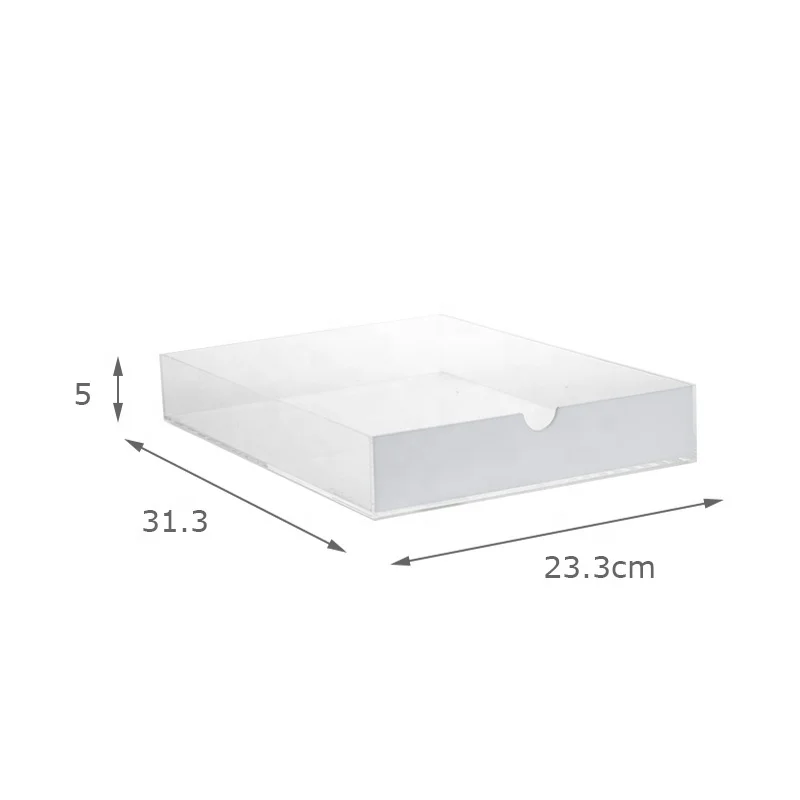 Amazon top seller Clear Acrylic Desktop Organizer File Trays For Office Storage Holders & Racks
