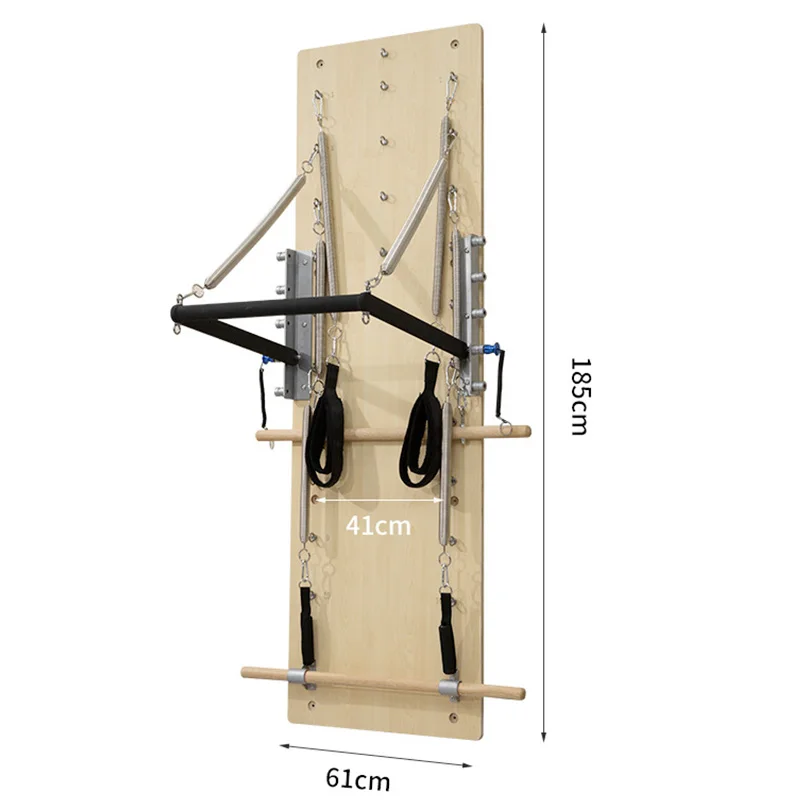 Home Fitness Pilates Spring Reformer Pilates Reformer Wall Mounted  for Yoga Training