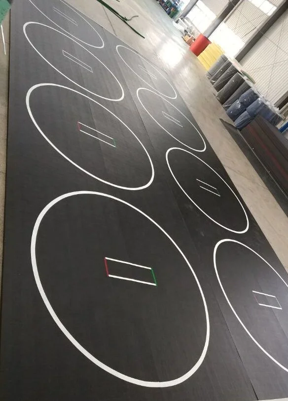 Durable Vinyl Bonded PE Foam Mat Flexible Rollout Martial Arts Mat Wrestling Mat