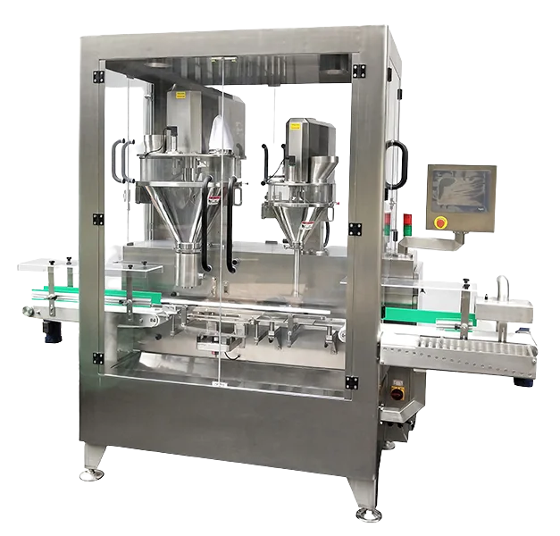 CE Patent Design Automatic Pharmaceutical Capsule Powder Dual Heads Filling Machine