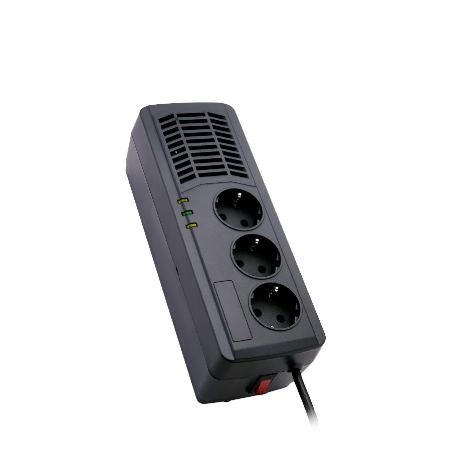 Стабилизатор Регулятор напряжения 600VA-1000VA с 3 разъемами