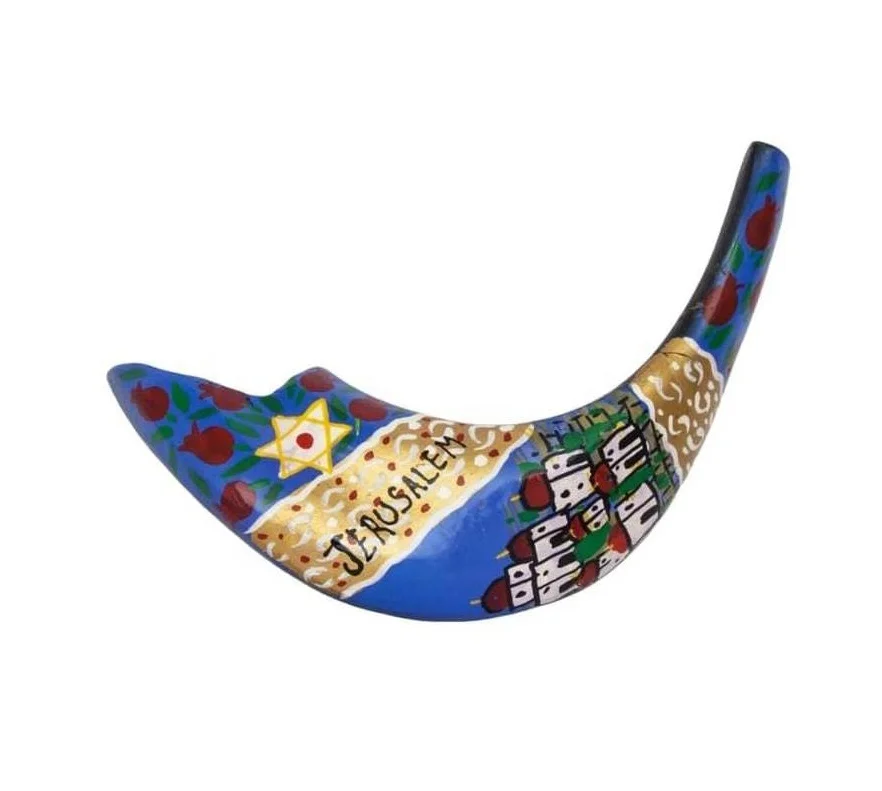 Высококачественная Оптовая Продажа оригинальная ручная роспись shofar в любом дизайне натуральный черный рог для продажи прямая покупка от оптового