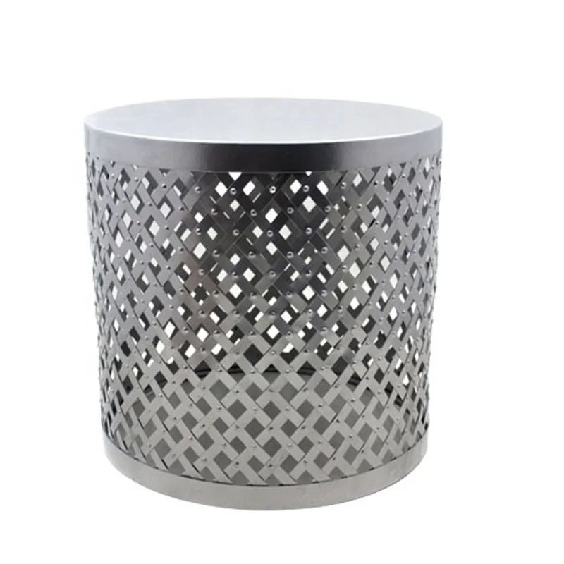 Современная круглая железная табурет персиковая оттоманка мебель для гостиной аксессуары на заказ ремесло мужской корабль