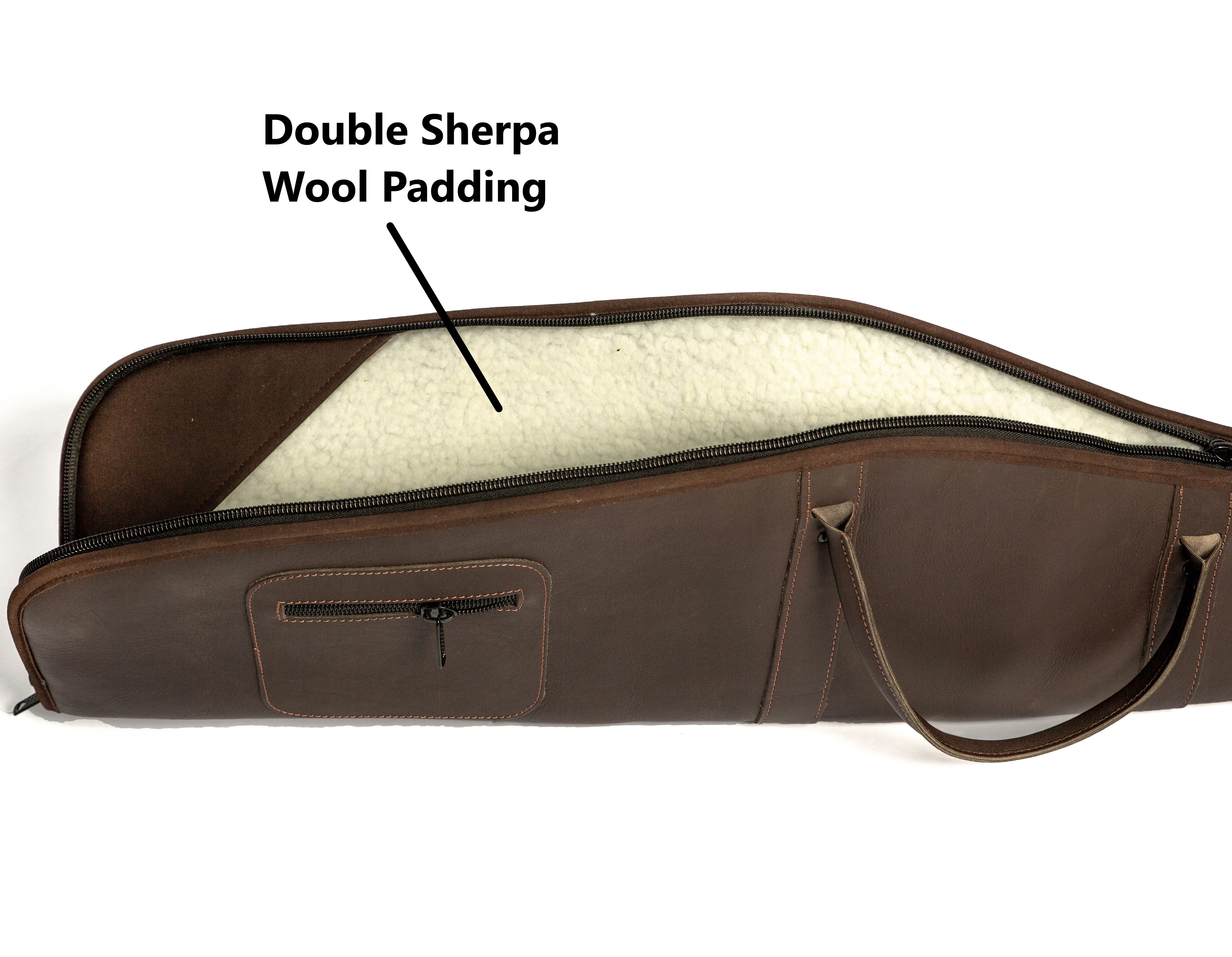 Hunting Accessories Real genuine leather Long Sniper Rifle cases Gun Slip bag shooting gun bag weapon bag