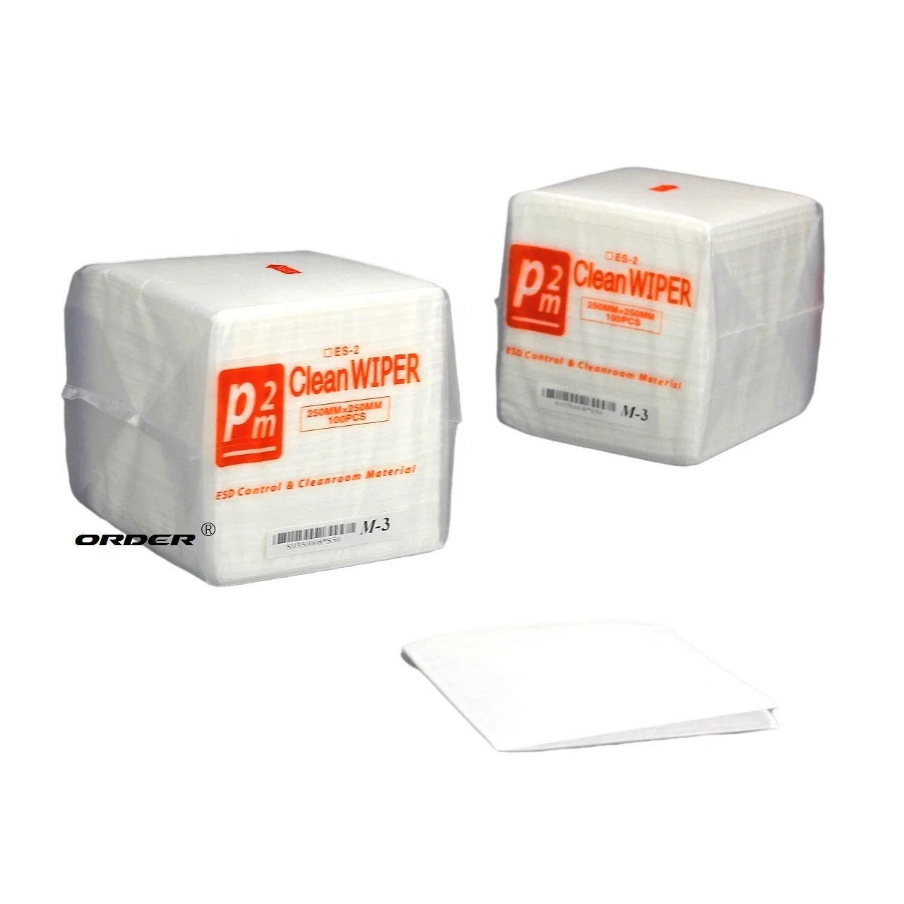 Factory Custom highly absorbent Non-woven Fabric cleanroom wiper M-3 cleaning wipes