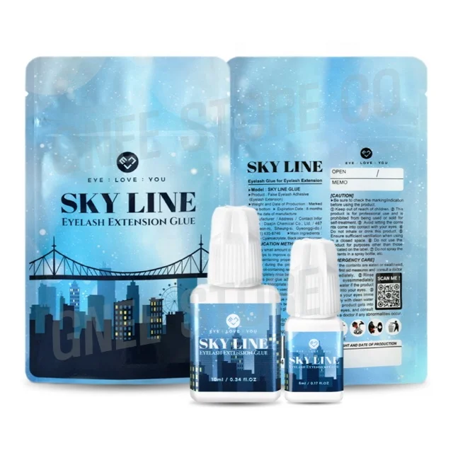 Новый продукт клей для наращивания ресниц SKY LINE 5 мл оригинальный корейских клейкая связка 0.5s Быстросохнущий стойкий Sky Line