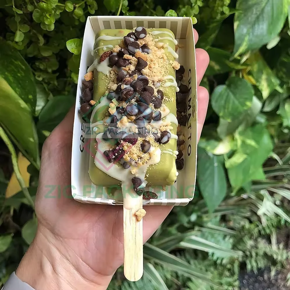 Eco Friendly Bakery Packaging Sushi Box Takeaway Pancakes Cake Donuts Ice Cream Brownie Cookie Paper Packing Boxes with Inserts