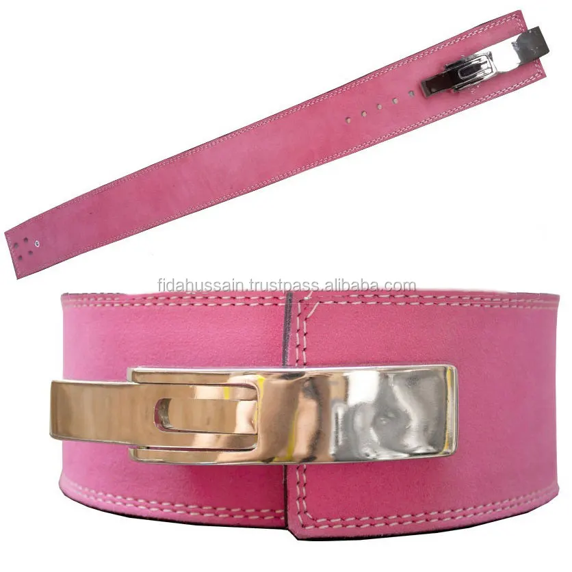 High Leather Weightlifting Genuine Leather Lever Belt Custom Design Leather Lever PowerLifting  Belt