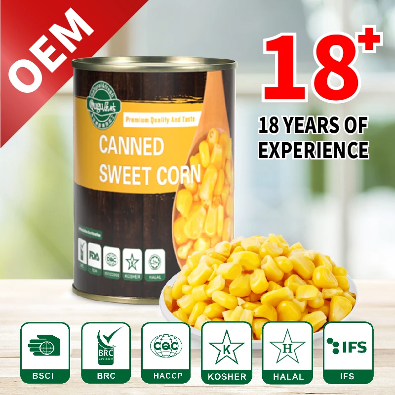Factory Price China Foods in Tin Yellow Canned Sweet Baby Corn