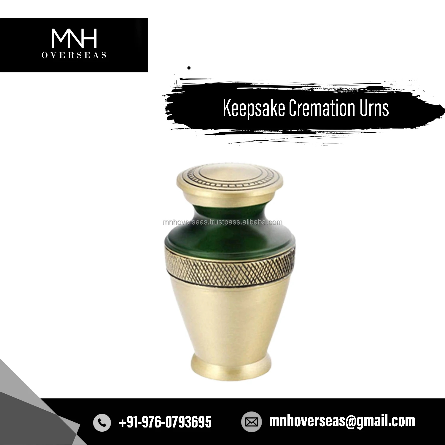 Wholesale Price Best Quality Small Size Keepsake Cremation Urns from Indian Manufacturer