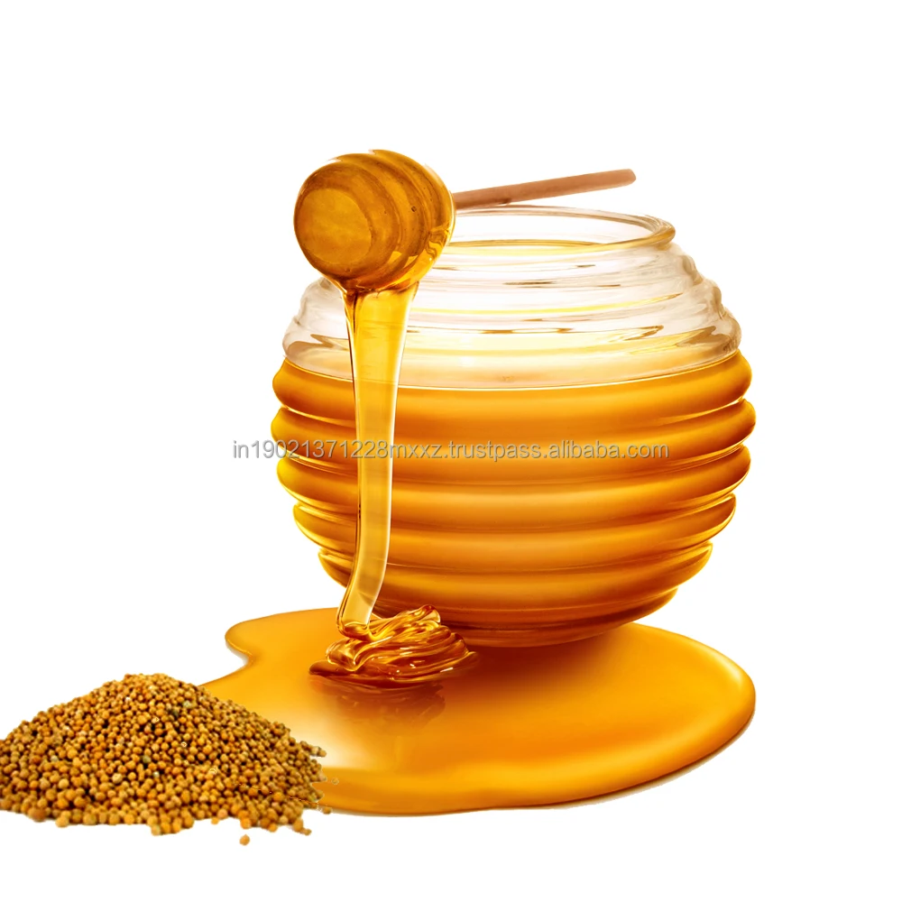 High Quality 100% Pure and Natural 500g Mustard Honey Round glass jar Good Custom Packing with Best Price and No Additives