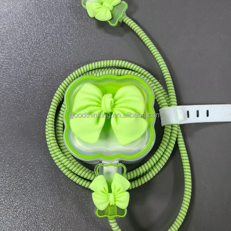 UK plug version cartoon cute design TPU Decoration toy cable cover case UK 20W charger protector