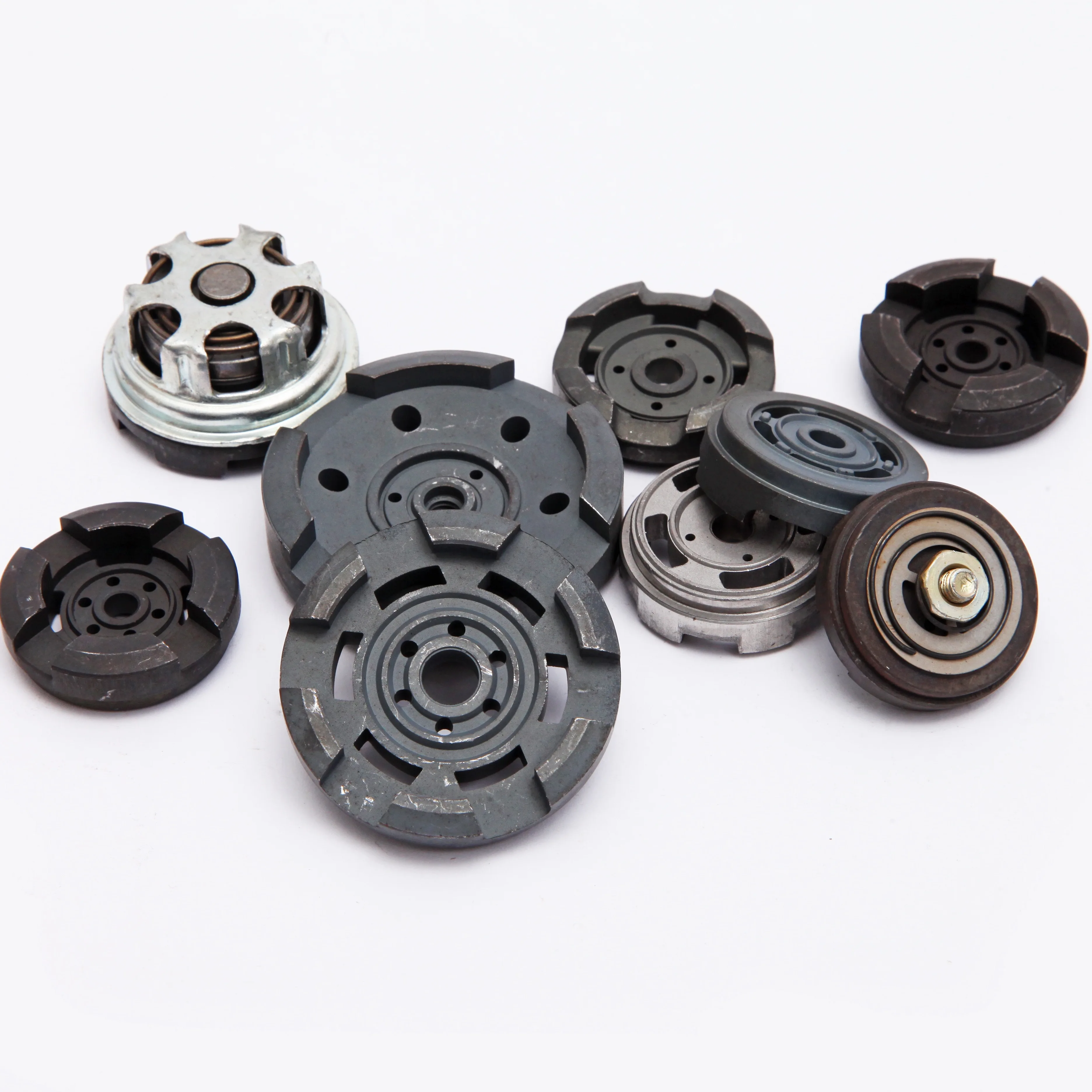 manufacturer customized  Fe-C-Cu powder metal sintered parts piston base valve and rod guide components shock absorber