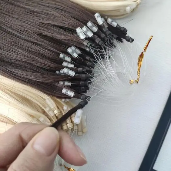 New Product Micro Link Vietnamese Remy Hair Extensions Wholesale Supplier in Europe Fast Shipping DHL FedEx UPS