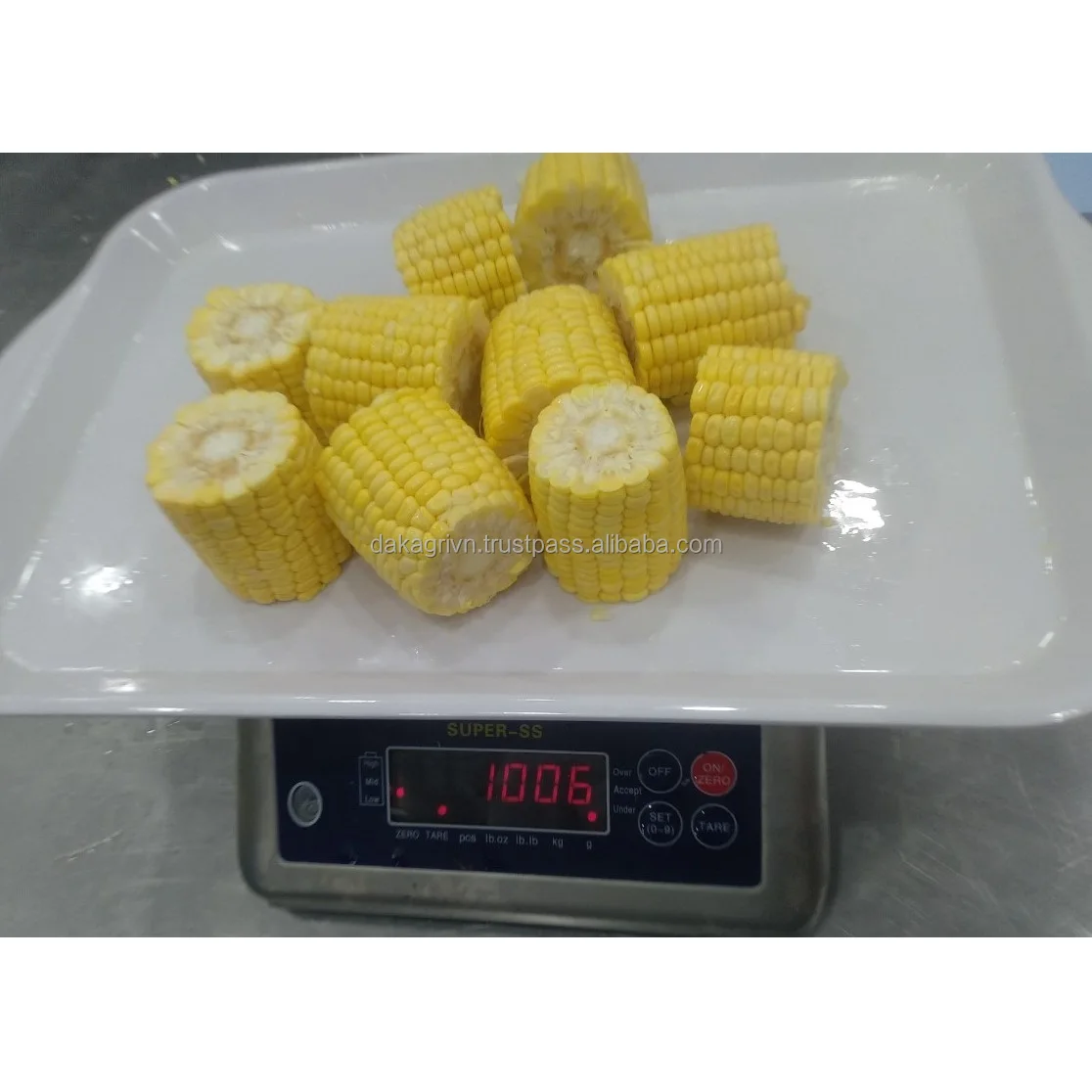 Вакуумная упаковка для кукурузы IQF процесс замораживания 100% Желтая Кукуруза GMO Vietnam сельского хозяйства замороженная цельная с 24 месяцами срока годности
